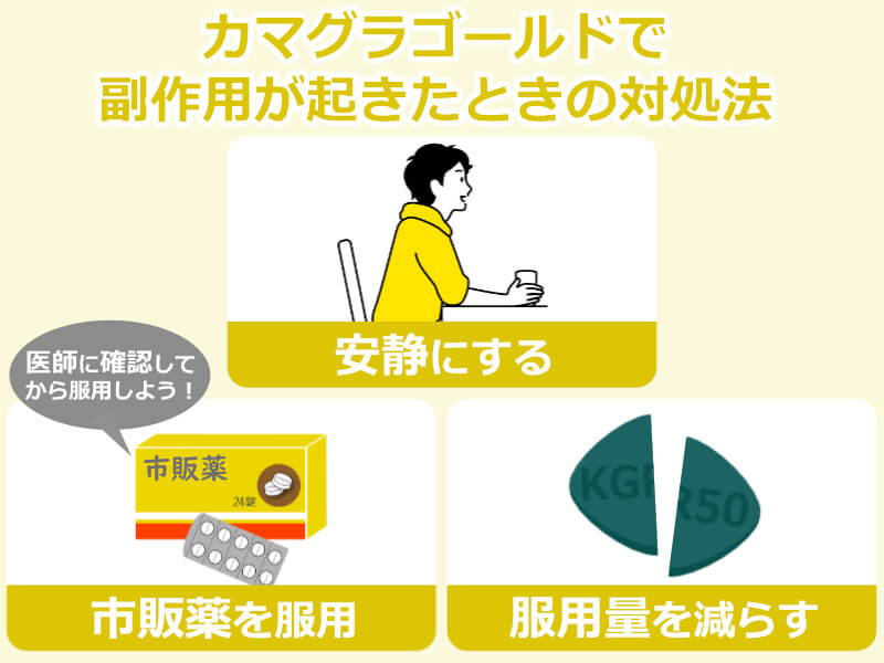 カマグラゴールド 副作用が起きた場合の対処法